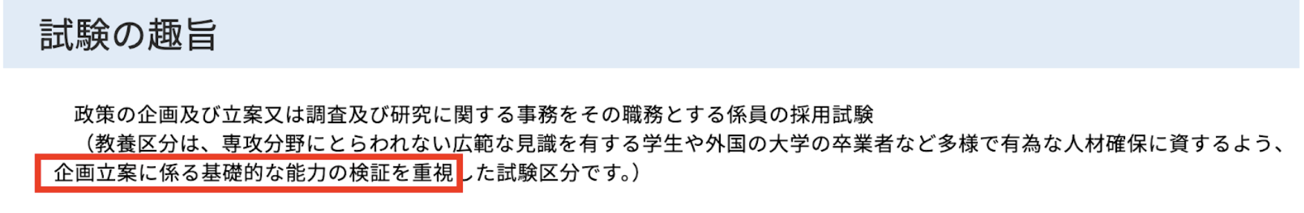 試験の趣旨